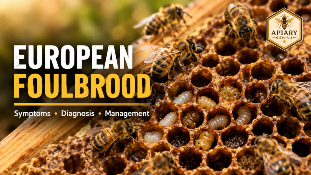 European foulbrood symptoms in honey bee brood