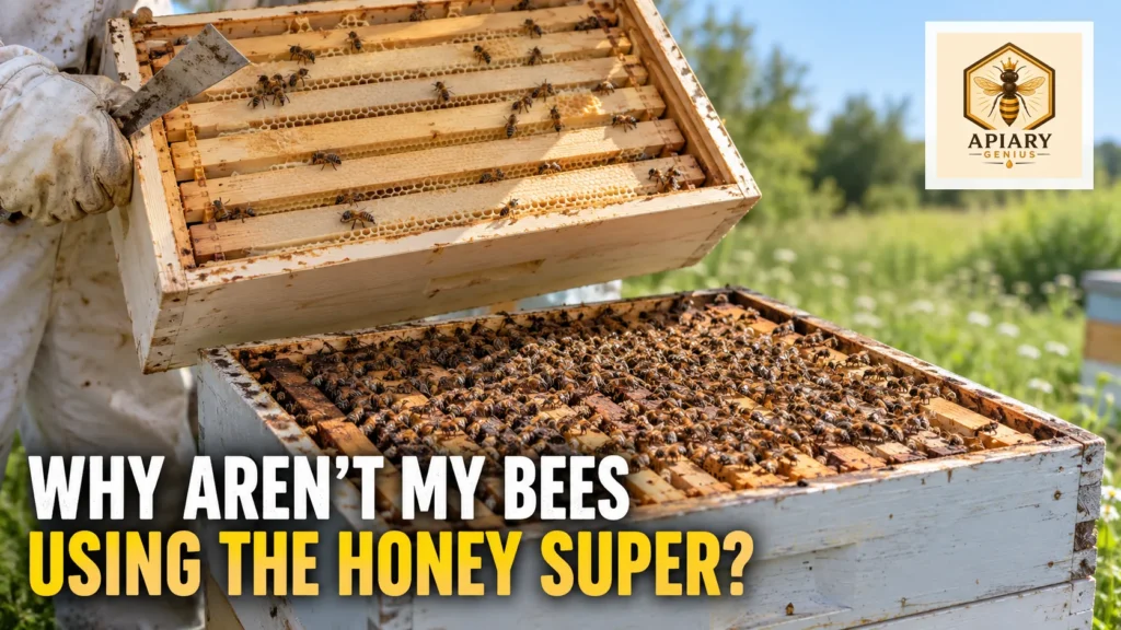 Bees not using honey super with active brood box below